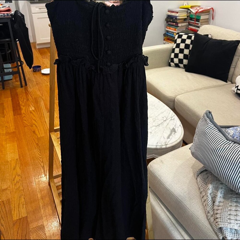 Cottagecore black maxi dress Size small - Picture 3 of 3